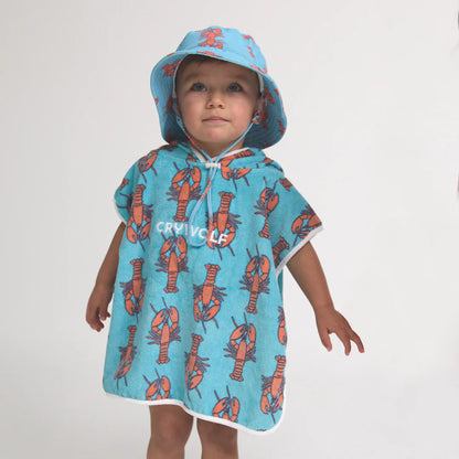 Baby Hooded Towel - Lobsters