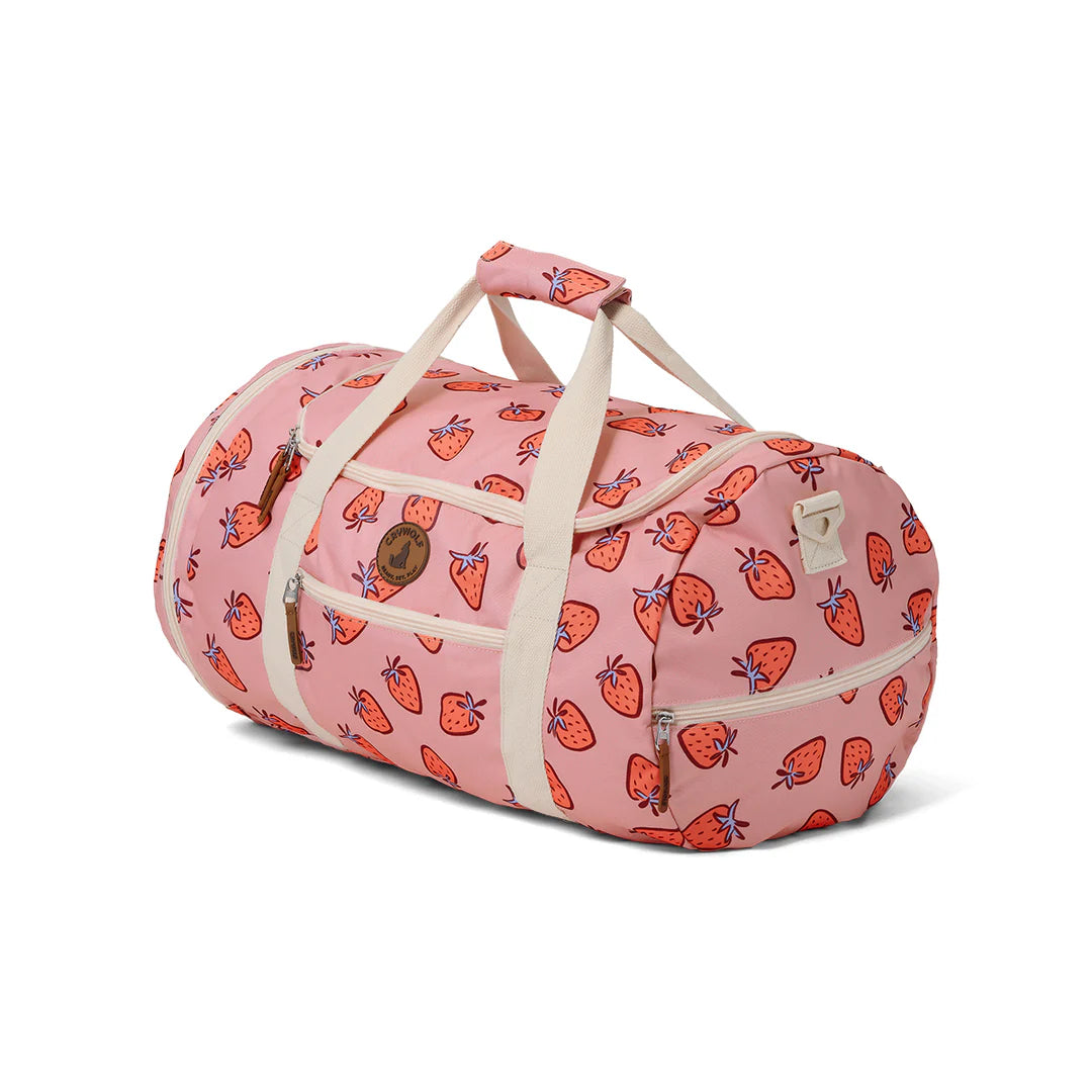 Packable Duffel Bag - Strawberry Splash