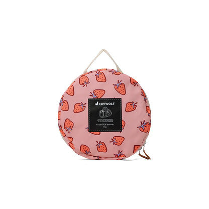Packable Duffel Bag - Strawberry Splash