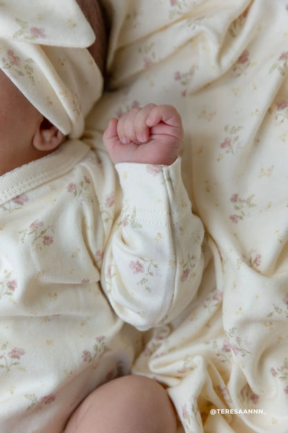 Organic Cotton Marina Bodysuit - Thelma Parchment