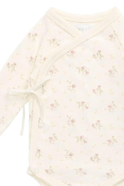 Organic Cotton Marina Bodysuit - Thelma Parchment