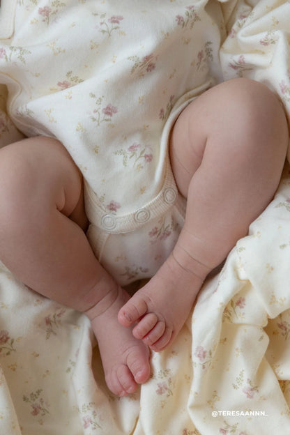 Organic Cotton Marina Bodysuit - Thelma Parchment