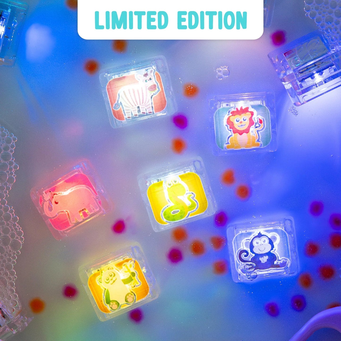 Limited Edition Light-Up Cubes 6-Pack Zoo Animals