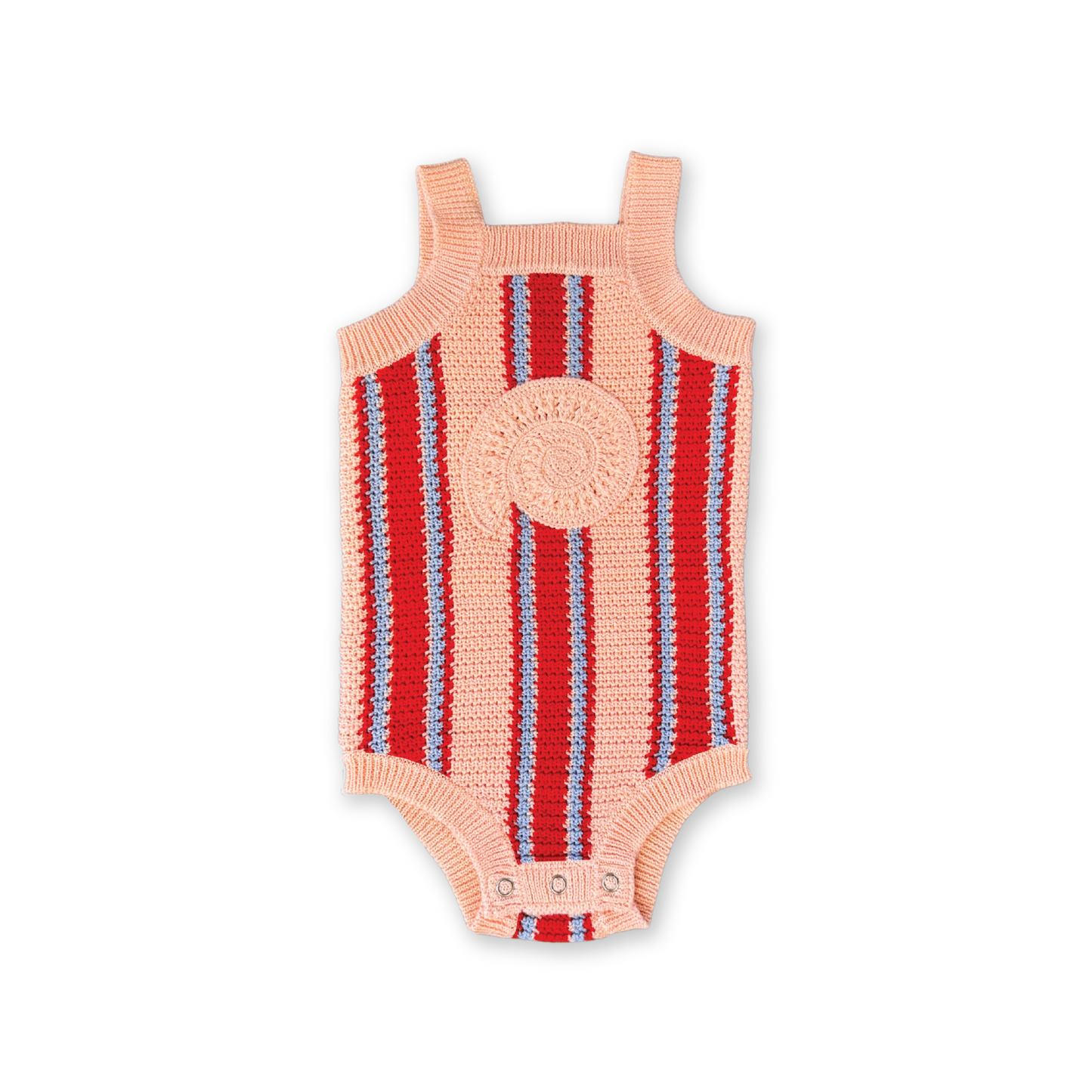 Organic Island Stripe Shell Singletsuit