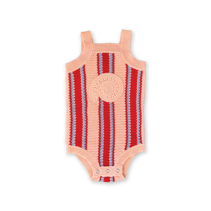 Organic Island Stripe Shell Singletsuit