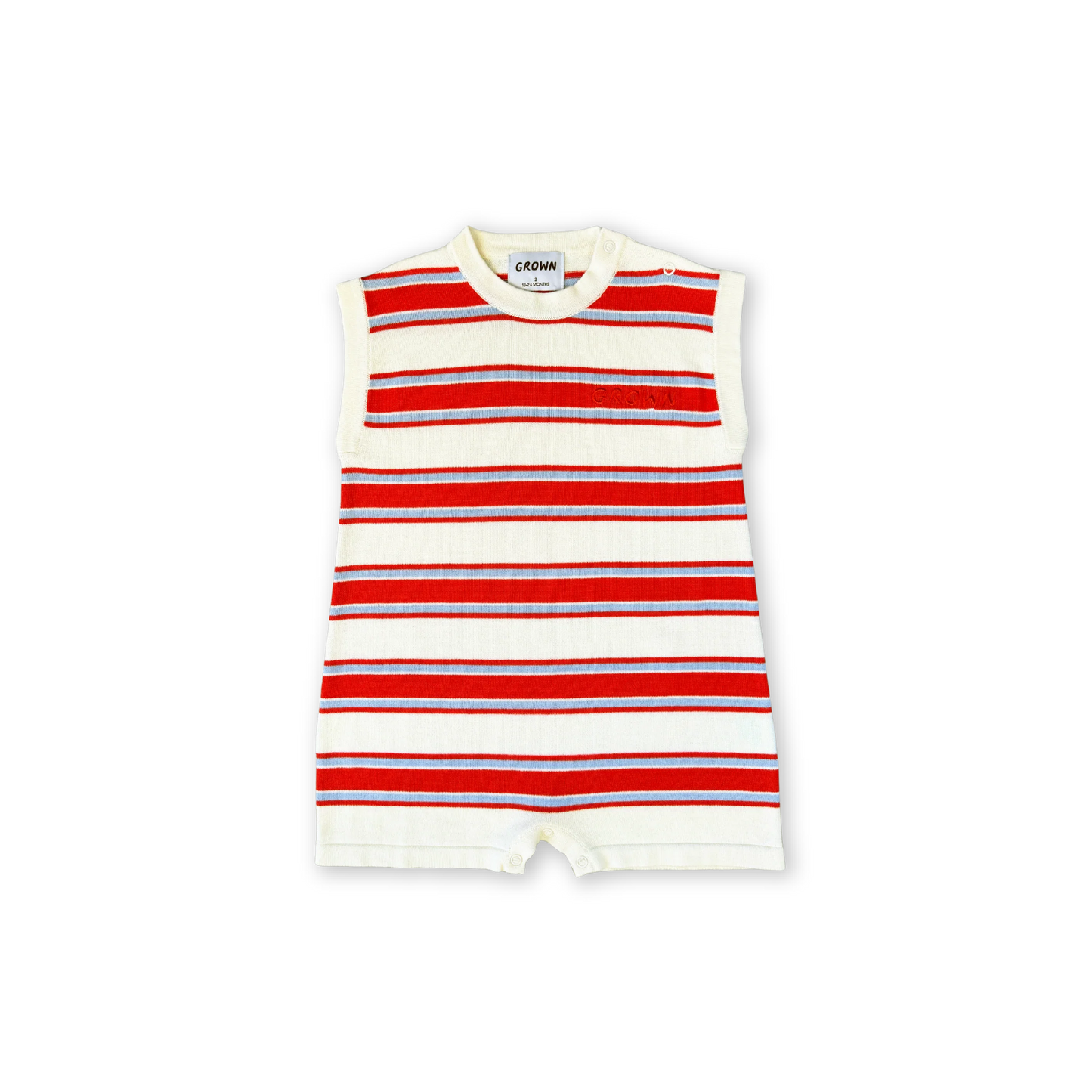 Organic Island Stripe Playsuit