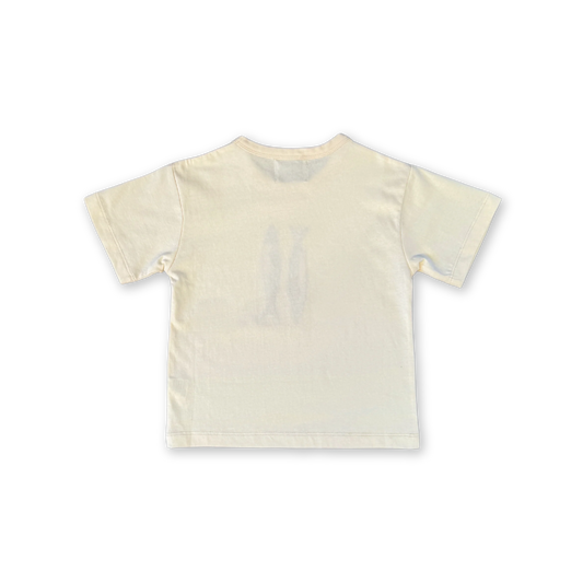 Organic Sardine Embroidered Tee - Milk