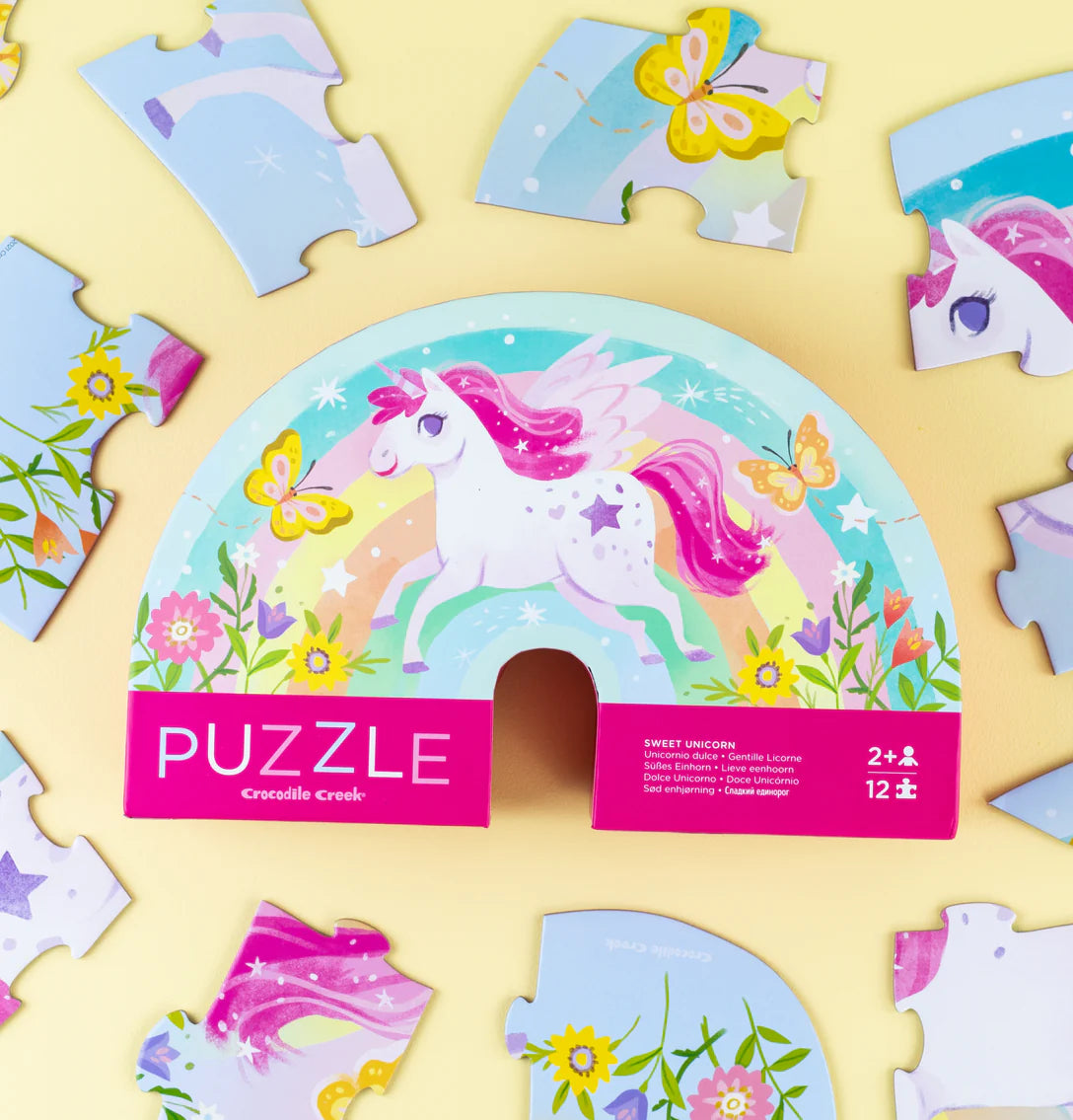 Mini Puzzle 12 pc  - Sweet Unicorn