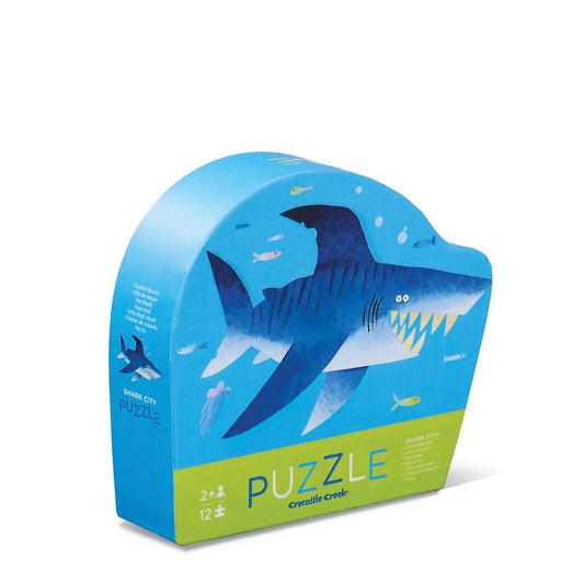 Mini Puzzle 12 pc  - Shark City