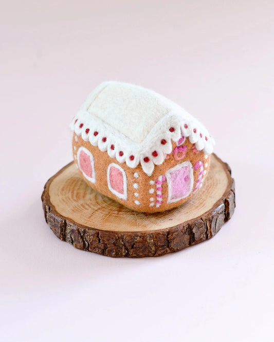 Felt Pink Gingerbread House