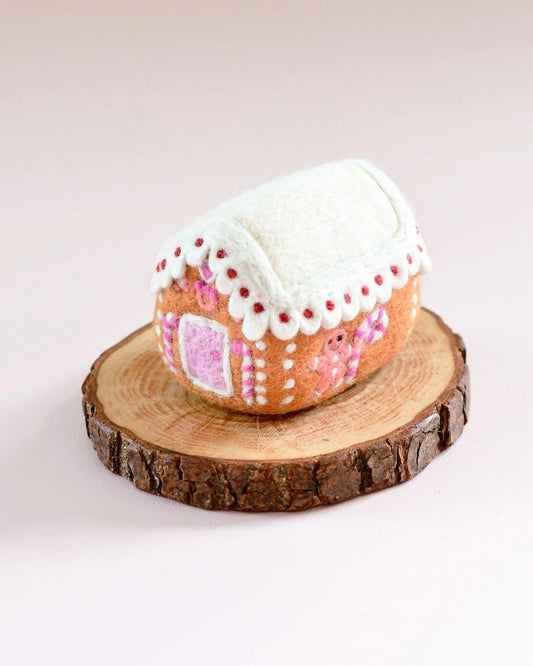 Felt Pink Gingerbread House