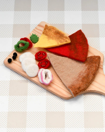 Felt Mediterranean Pizza Slice