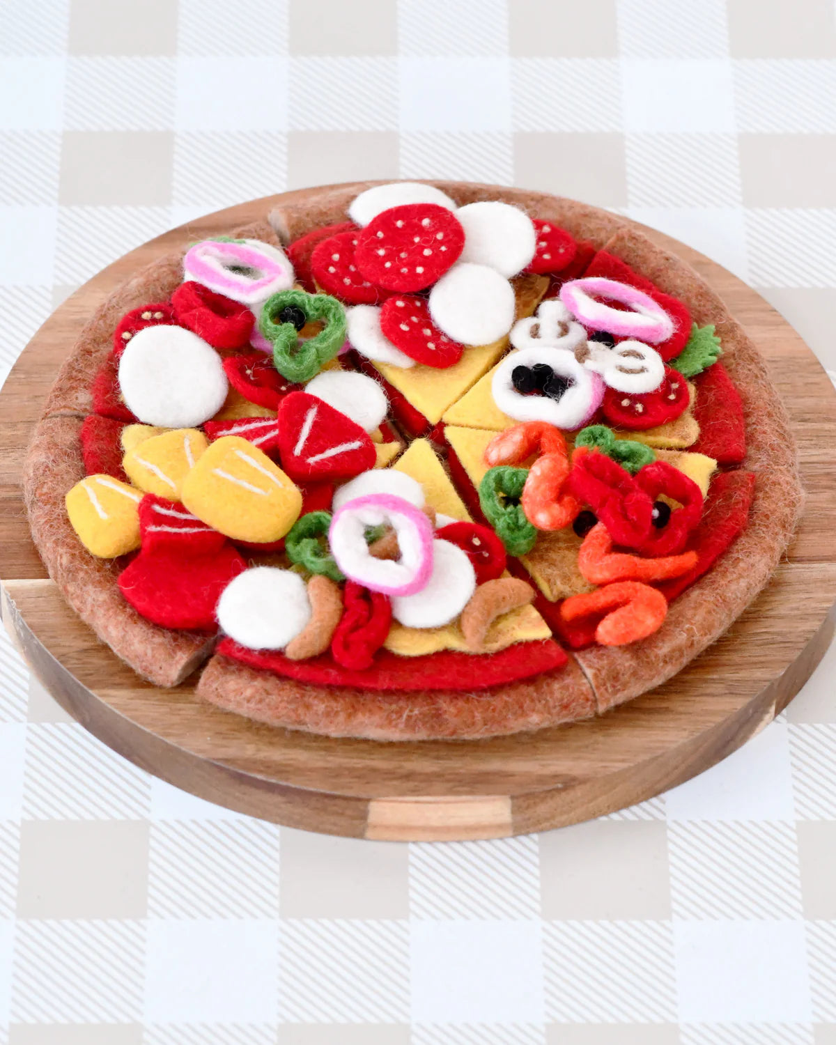 Felt Mediterranean Pizza Slice