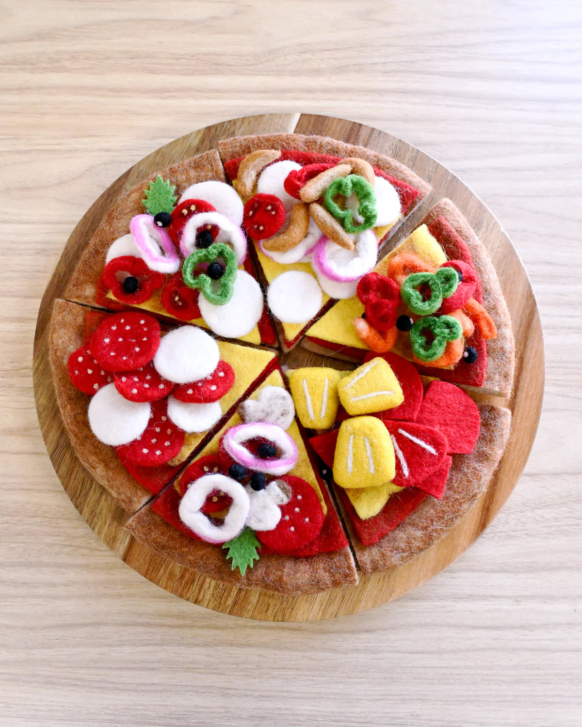 Felt Mediterranean Pizza Slice