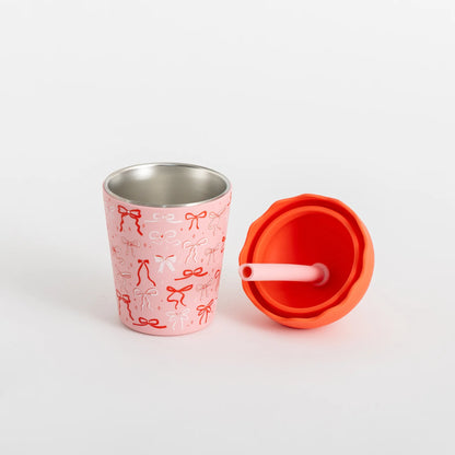 Bows Mini Smoothie Cup & Straw 200ml