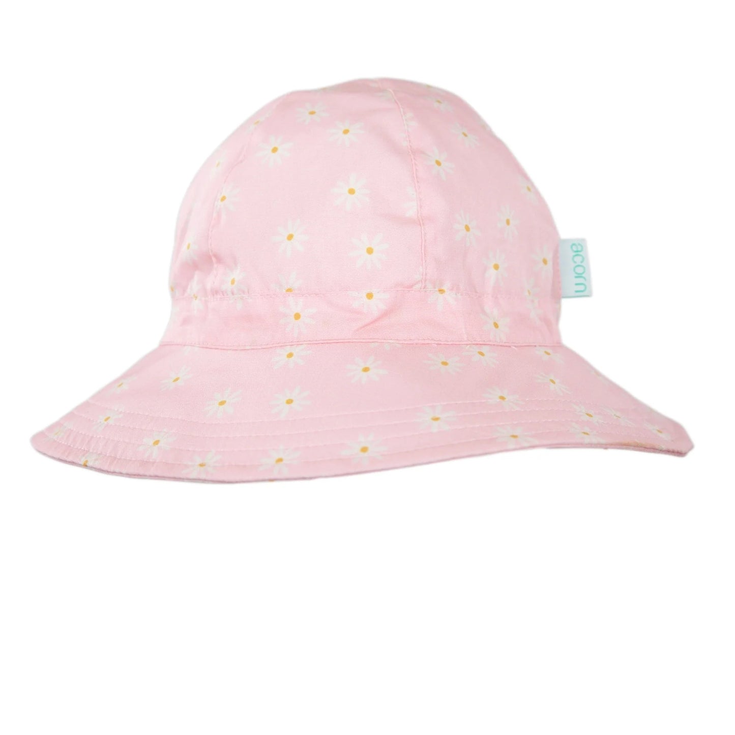 Daisy Fields Wide Brim Sunhat - Pink Cream & Gold