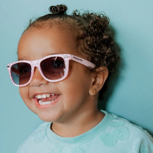 Minnie Gidget Sunglasses - Pink with White Spots (0-18 months)