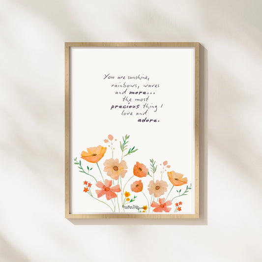 You Are Sunshine - Her Wild Whispers art print