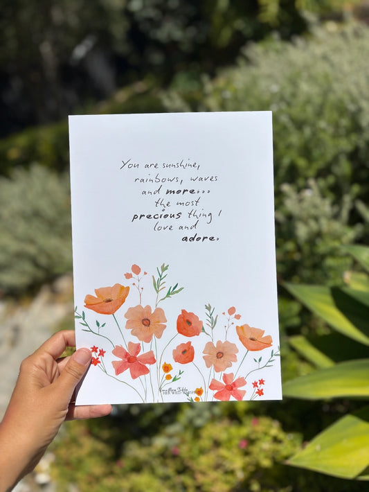 You Are Sunshine - Her Wild Whispers art print