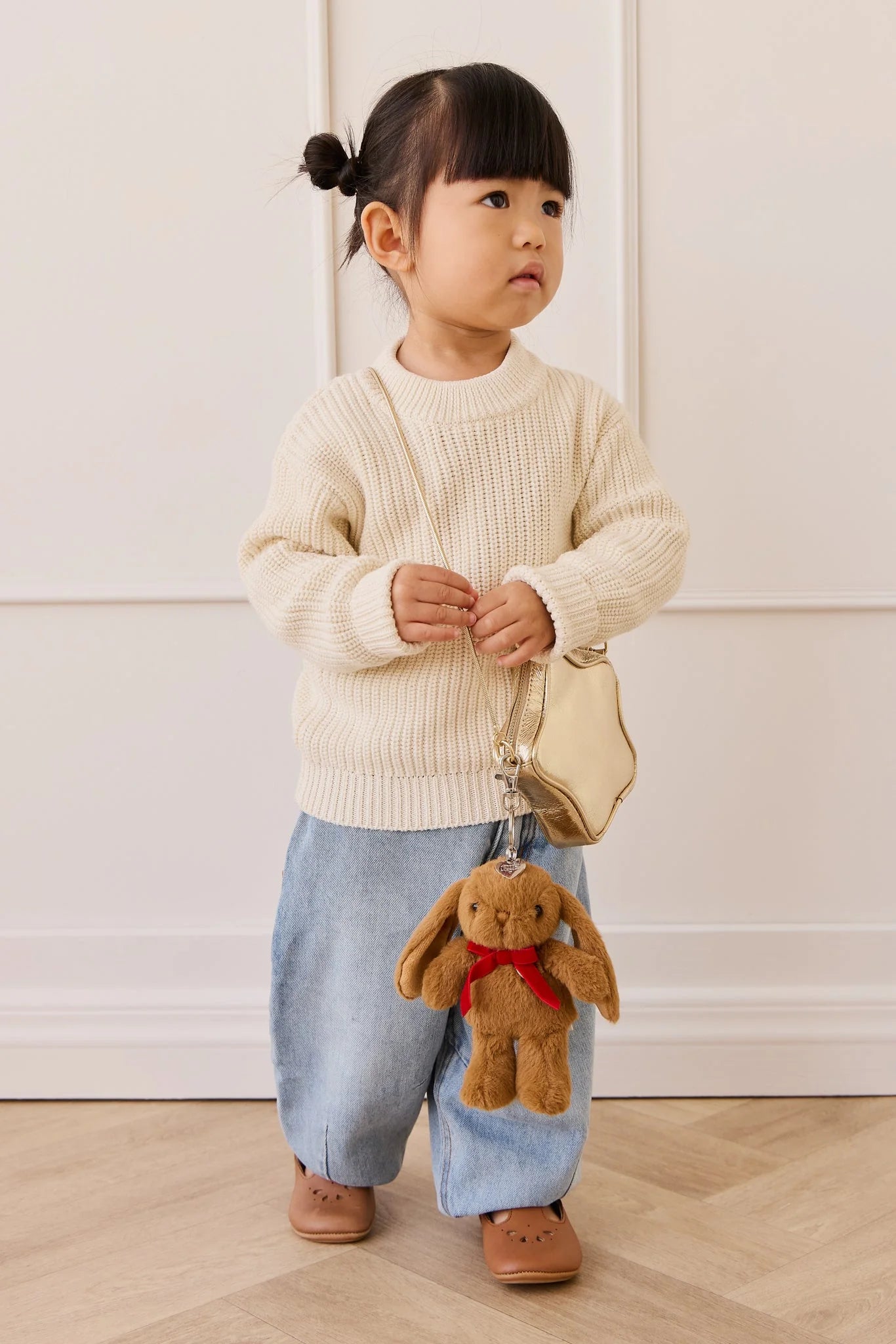 Snuggle Bunnies - Penelope Keyring - Toffee