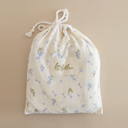 Forget Me Not Organic Fitted Cot Sheet