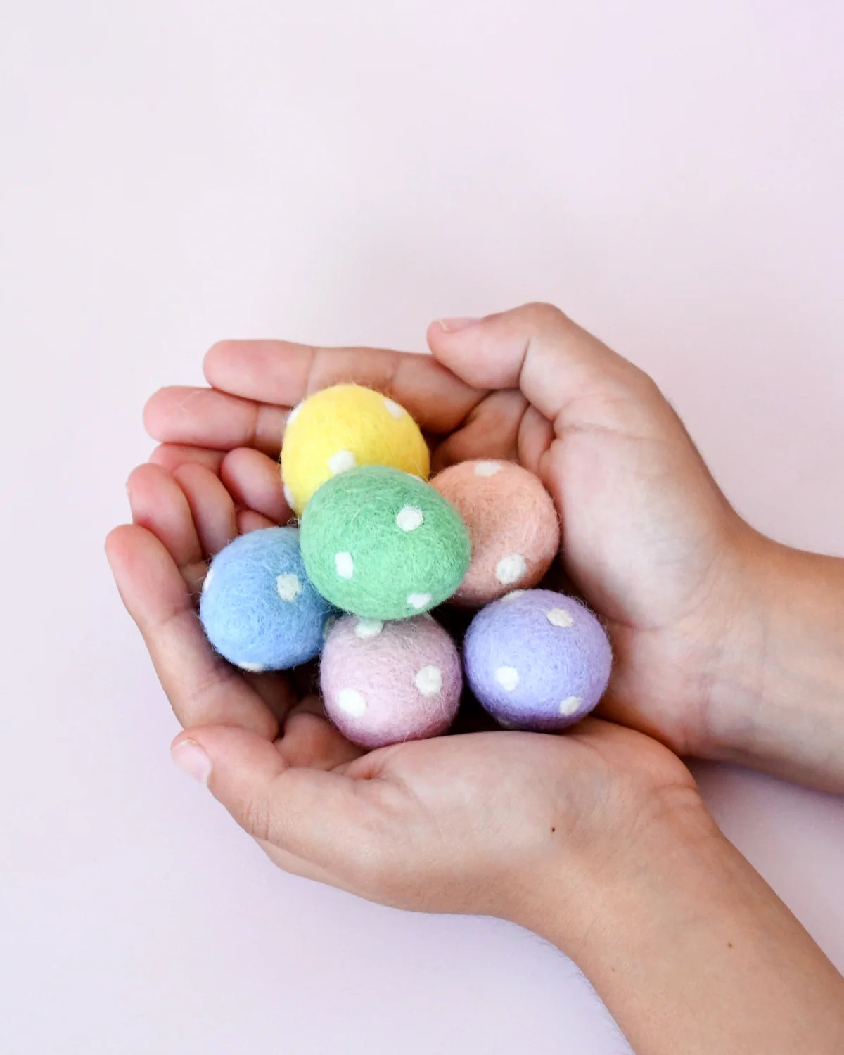 Felt Polka Dots Eggs (Set of 6)
