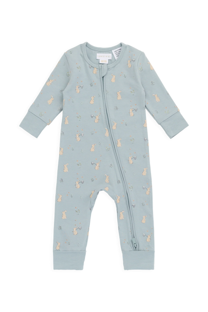 Jamie Kay Organic Cotton Frankie Onepiece - Lapin Jardin Blue