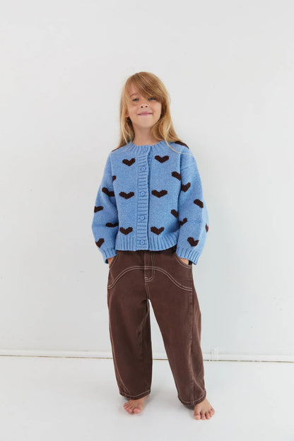 Dylan Barrel Leg Jean - Cocoa
