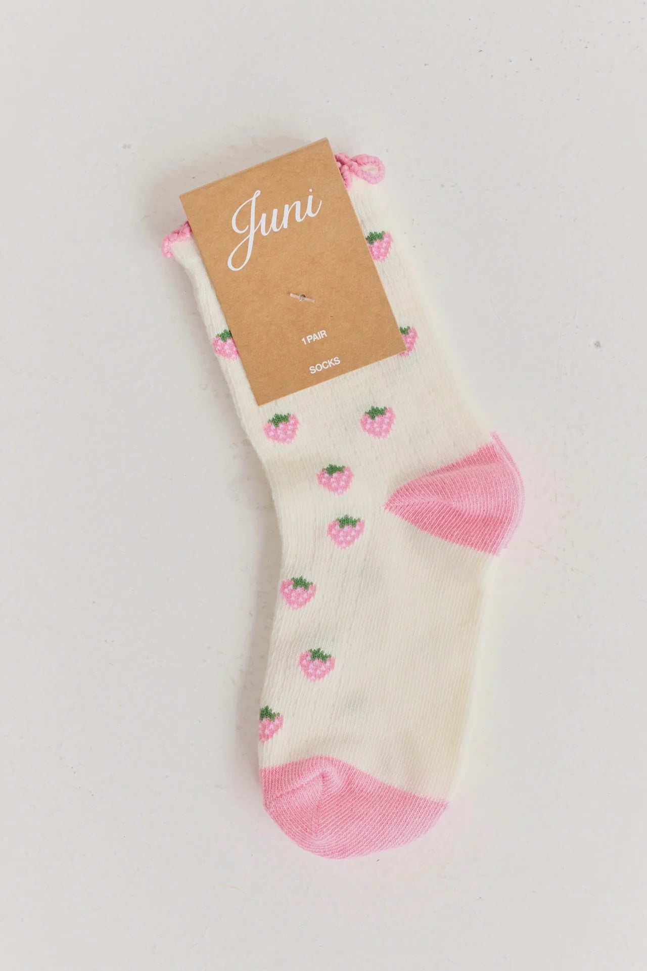 Berry Socks - Strawberry 2 - 4 Y