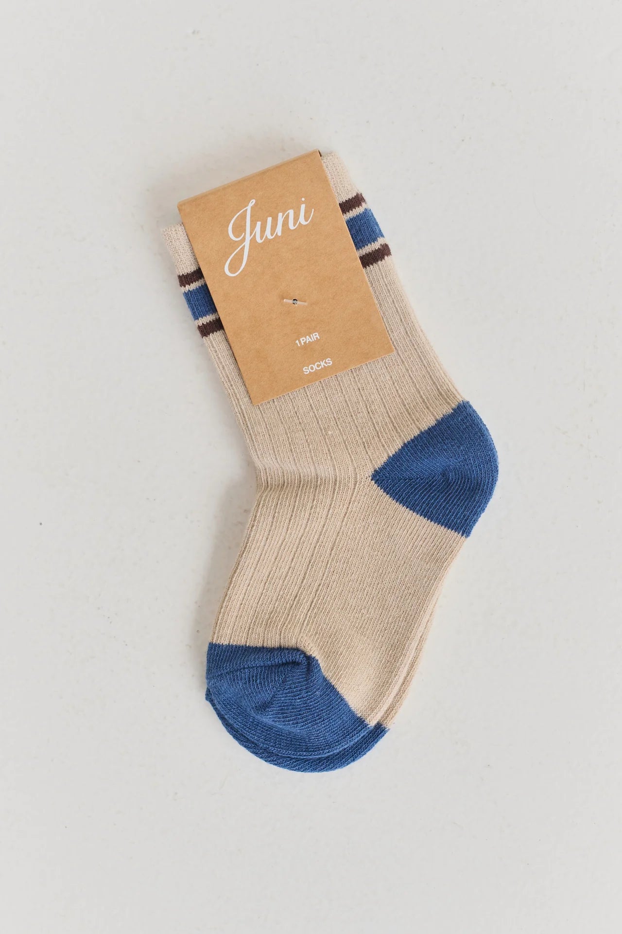 Biscuit Stripe Socks - 2-4 Years