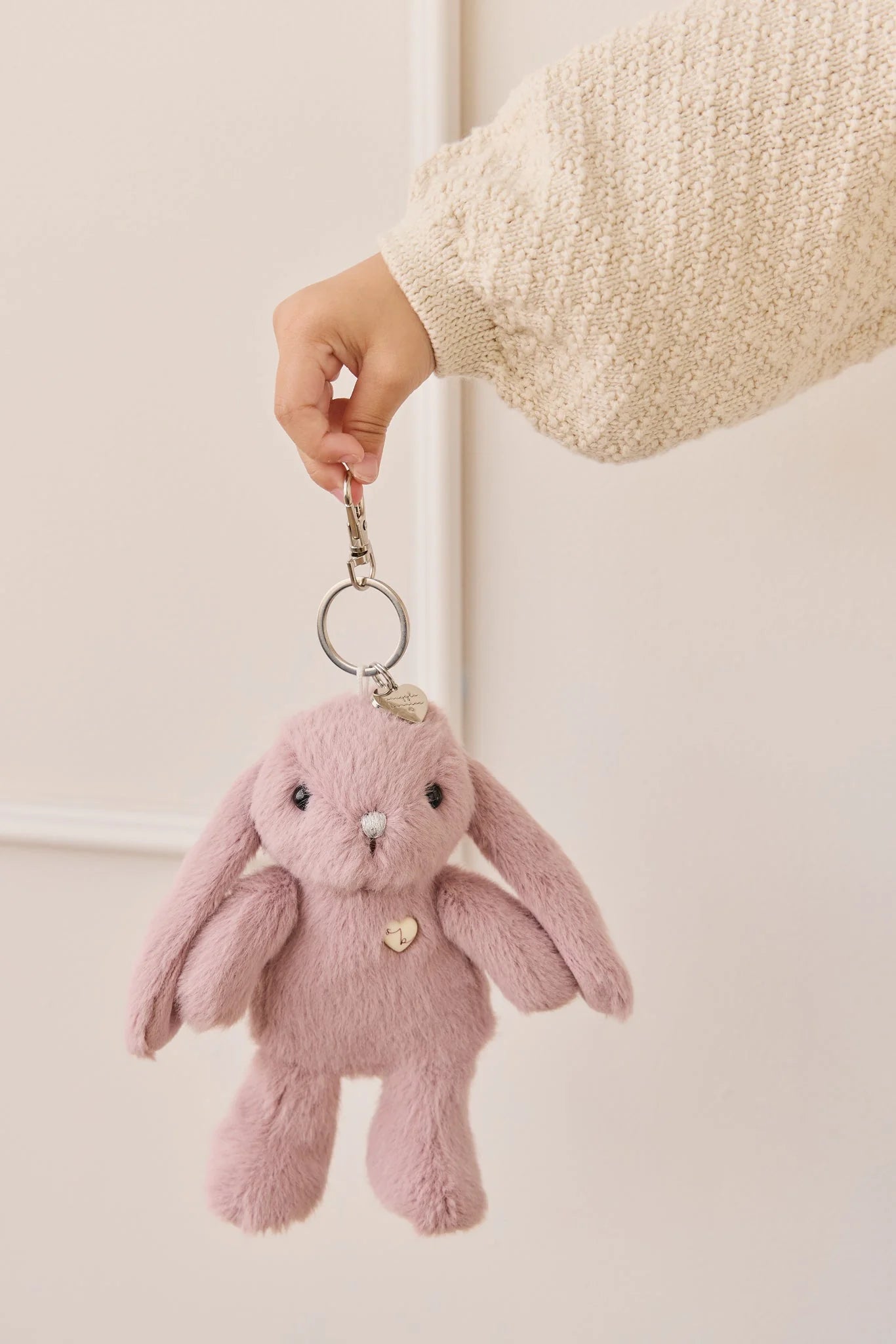 Snuggle Bunnies - Penelope Bunny Keyring - Periwinkle