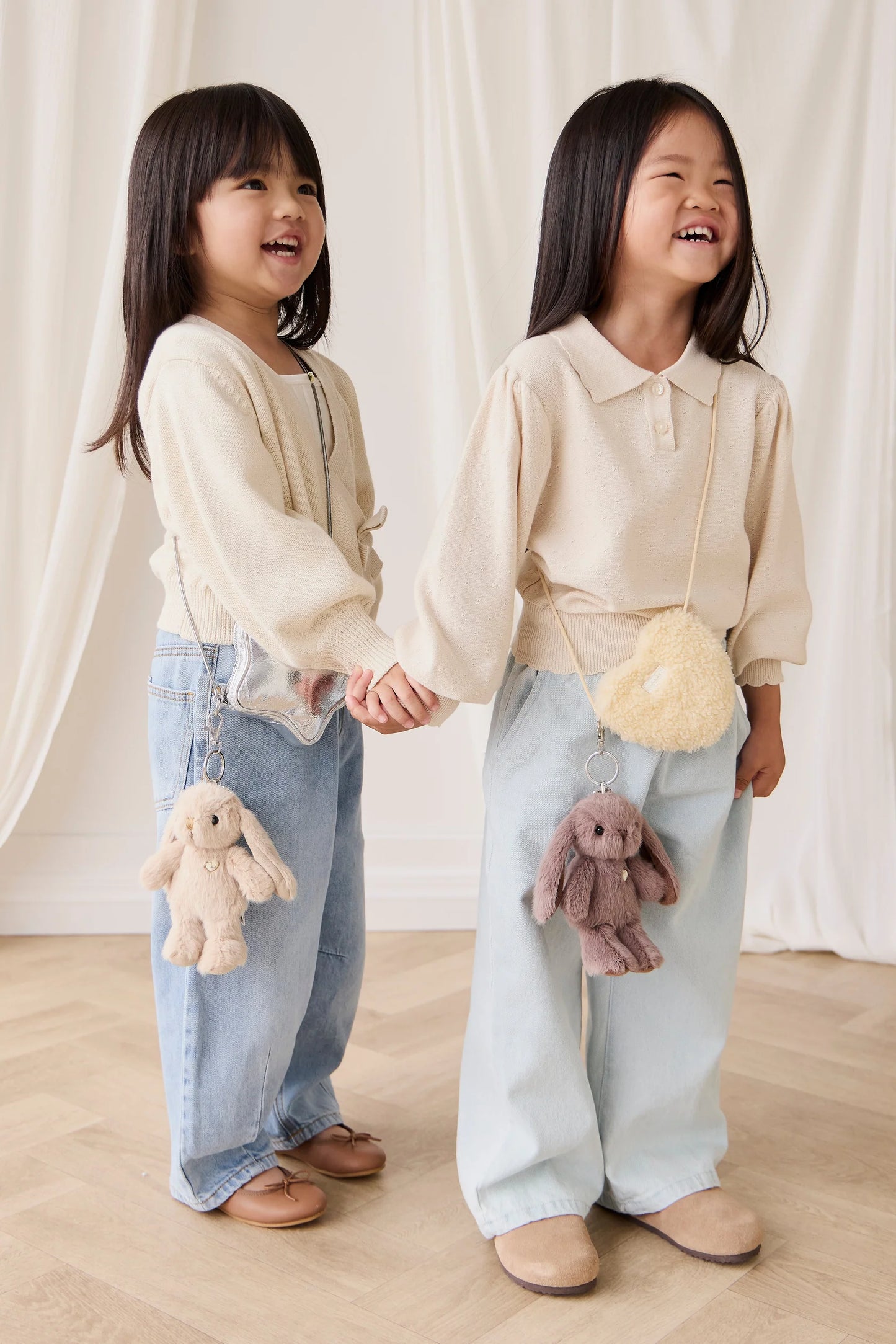 Snuggle Bunnies - Penelope Bunny Keyring - Spice