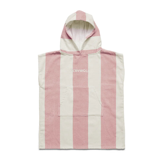Hooded Towel - Blush Stripe