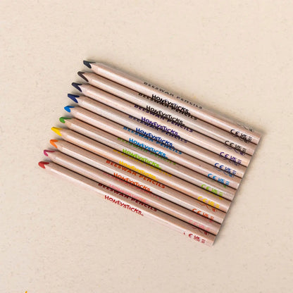 Honeysticks 3-in-1 Beeswax Pencils Jumbo
Triangles 10pk