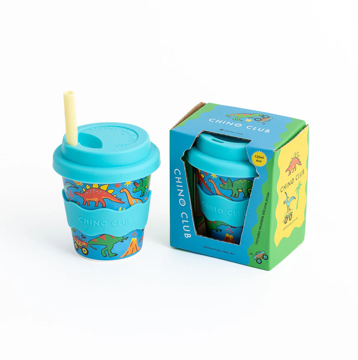 Dinosaurs and Monster Trucks Babychino Cup 4oz
