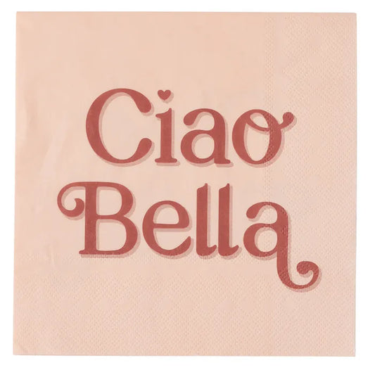 Bella 20pk 3 Ply 33cm Napkin - Nude