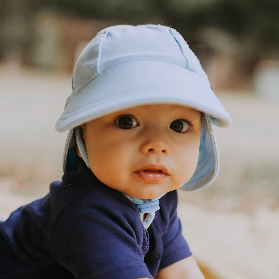 Legionnaire Hat with Strap - Baby Blue