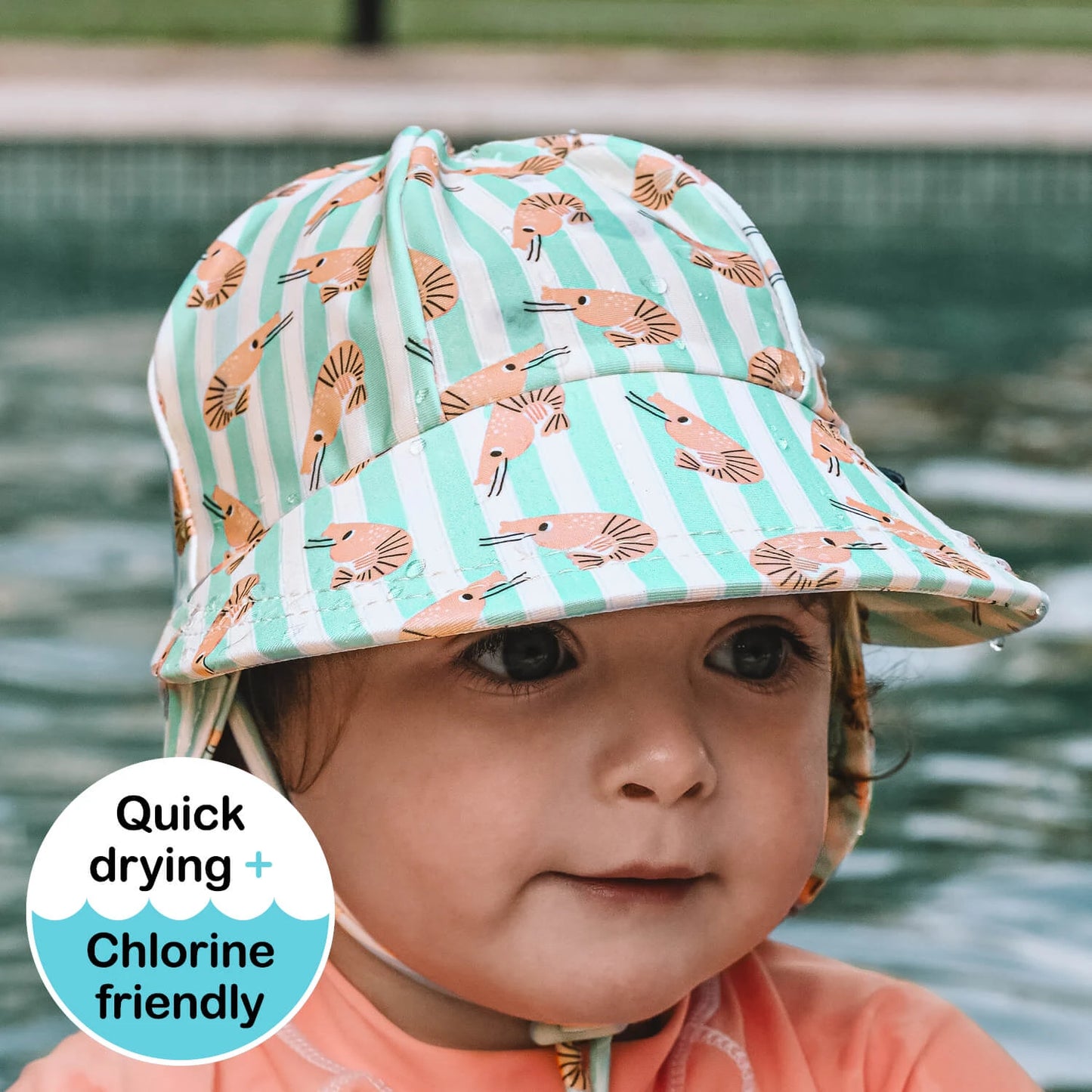 Swim Legionnaire Flap Brach Hat - Lil’ Shrimp