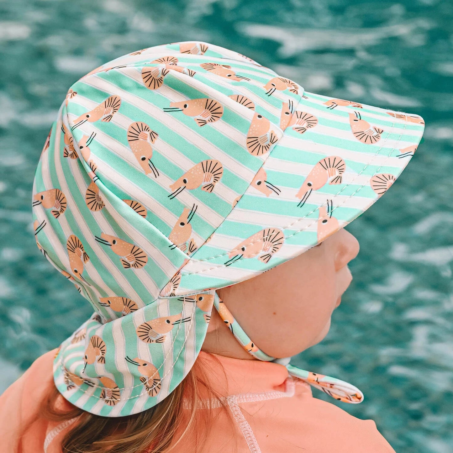 Swim Legionnaire Flap Brach Hat - Lil’ Shrimp