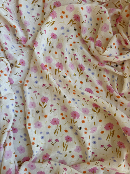 Spring Posy Baby Muslin Swaddle
