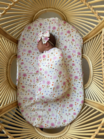 Spring Posy Baby Muslin Swaddle
