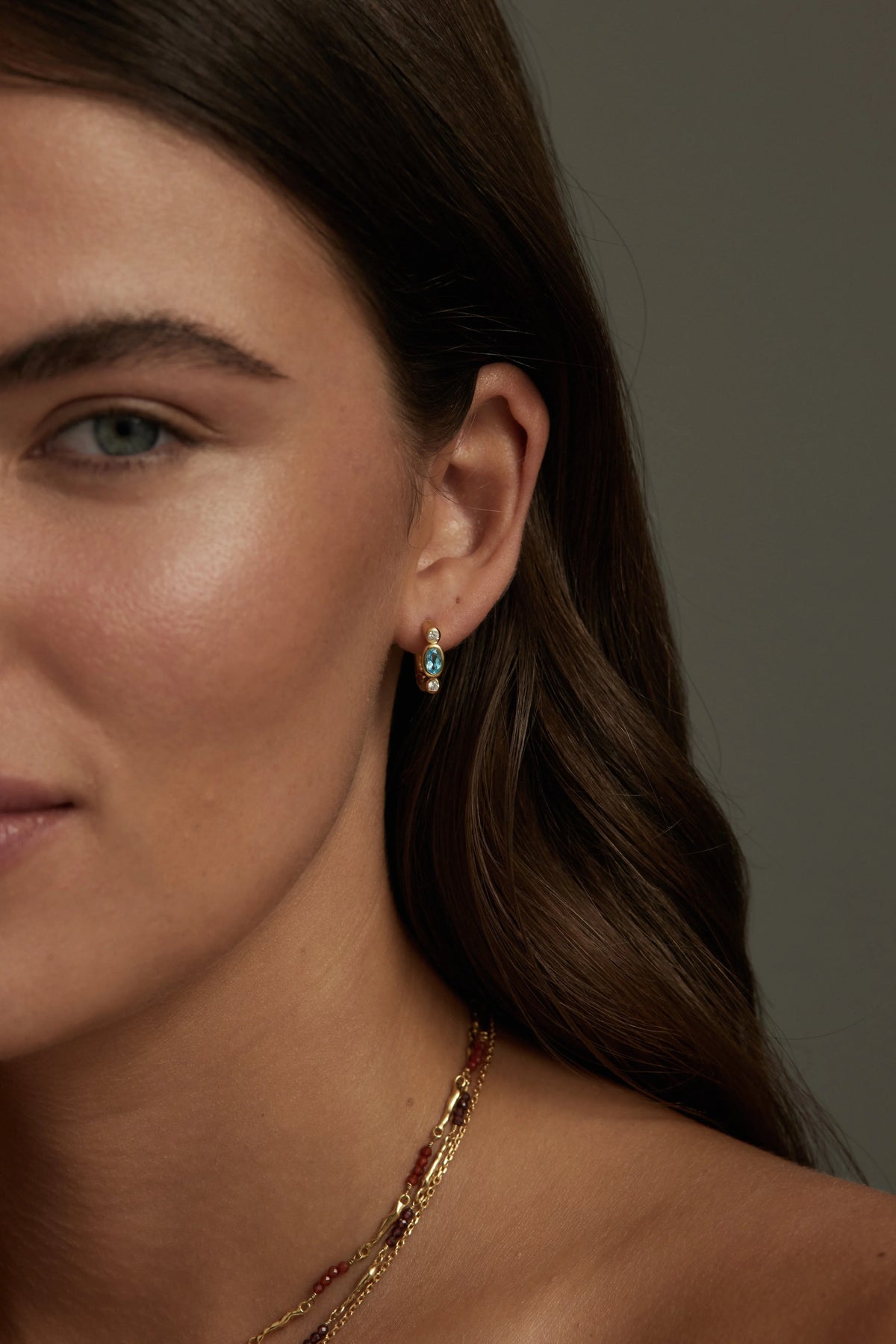 Tilda Topaz Gold Earrings