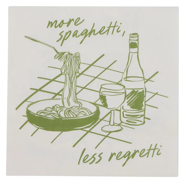 More Spaghetti 20pk 3 Ply 33cm Napkin