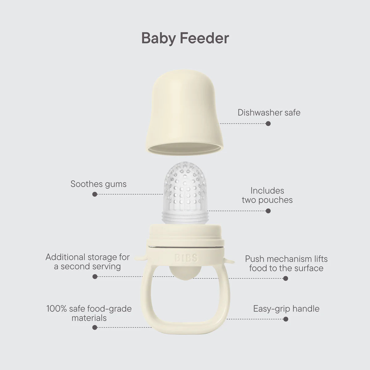 BIBS Baby Feeder - Ivory