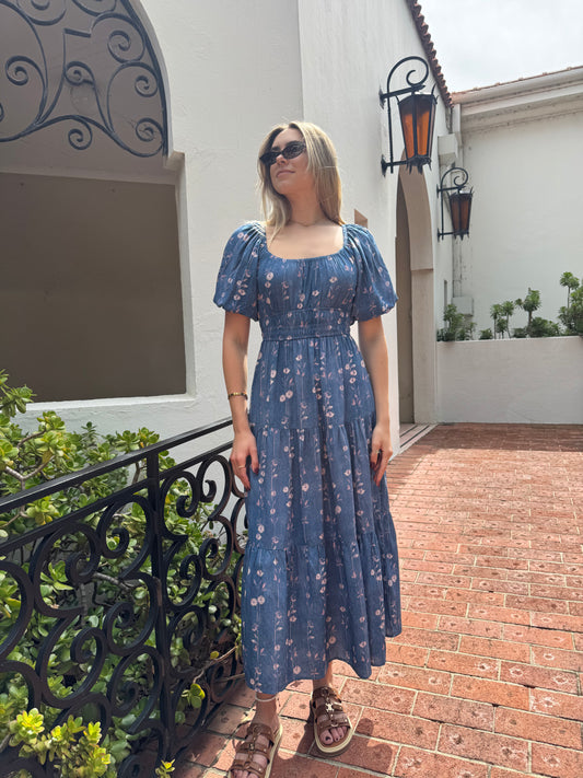 INDIGO BLOOM DRESS