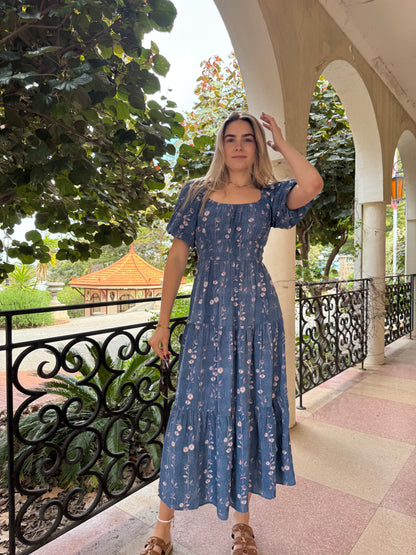 INDIGO BLOOM DRESS
