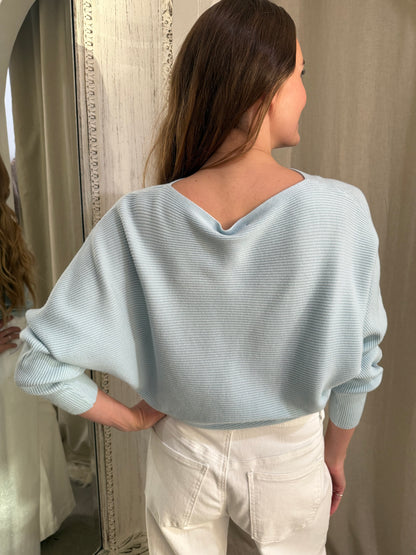 SCOTT KNIT JUMPER - SKY