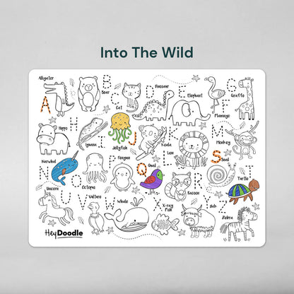 Classic Colouring & Doodle Mat - Into the Wild
