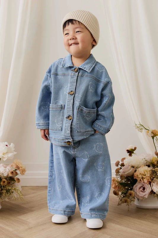 Abel Pant - Bowie Bear Denim