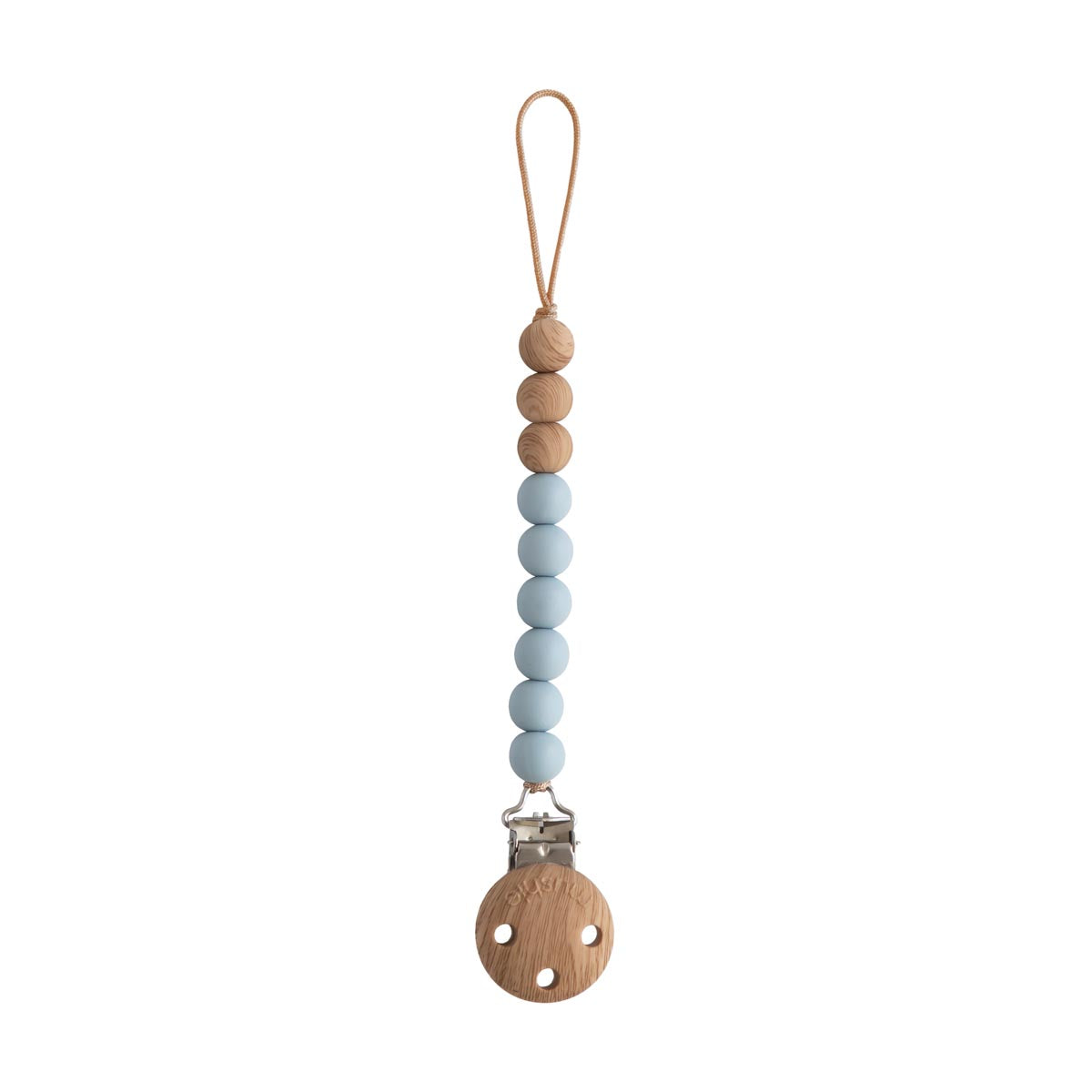 Mushie Eva Pacifier Clip – Cloud
